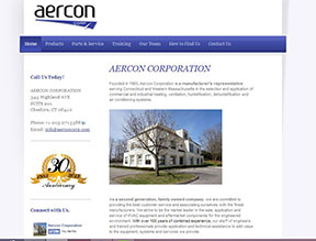 image of AERCON Corp website